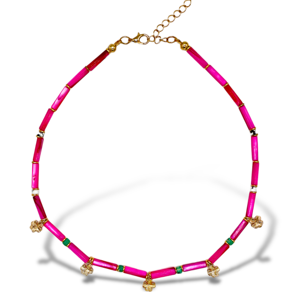 Wonderland Kolye Pembe