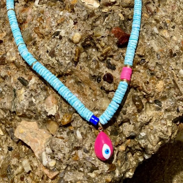 Sunny Eye Pembe Kolye