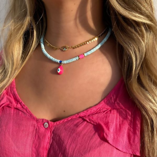 Sunny Eye Pembe Kolye