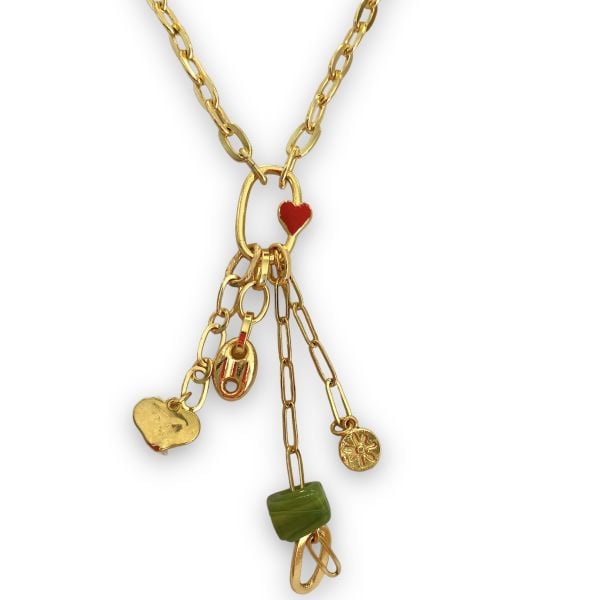 Rio Charm Kolye Kırmızı & Yeşil