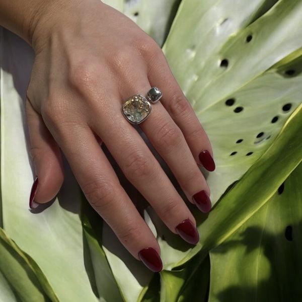 Taşlı Swarovski Yüzük