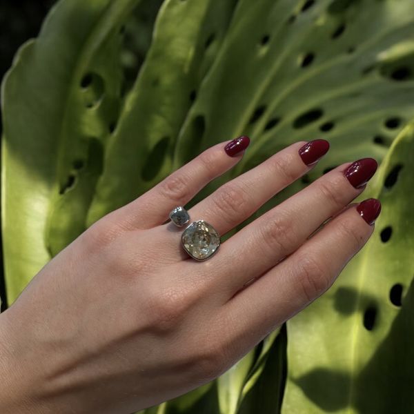 Taşlı Swarovski Yüzük