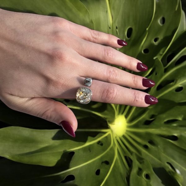 Taşlı Swarovski Yüzük