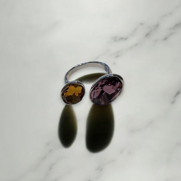 2 Renkli Swarovski Yüzük