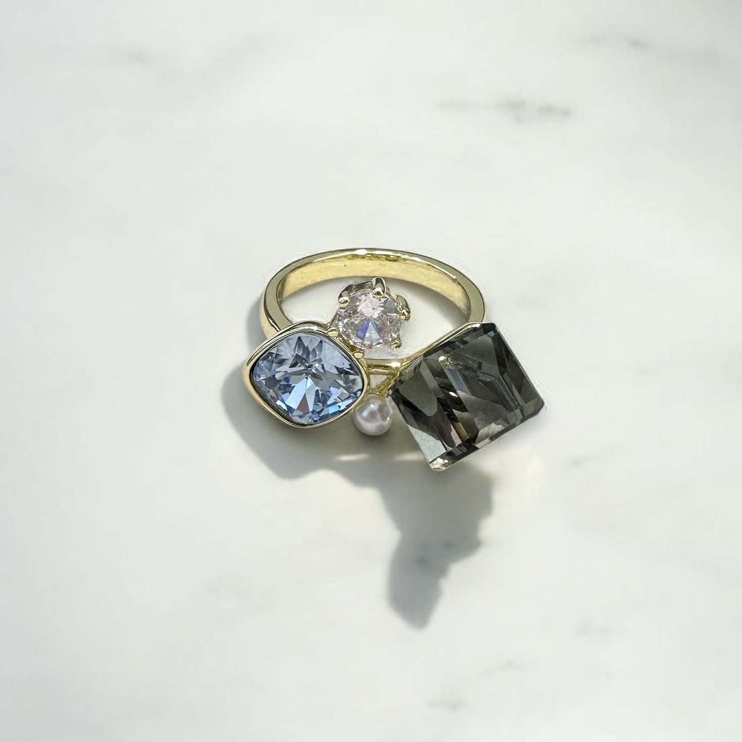 4lü Swarovski Yüzük