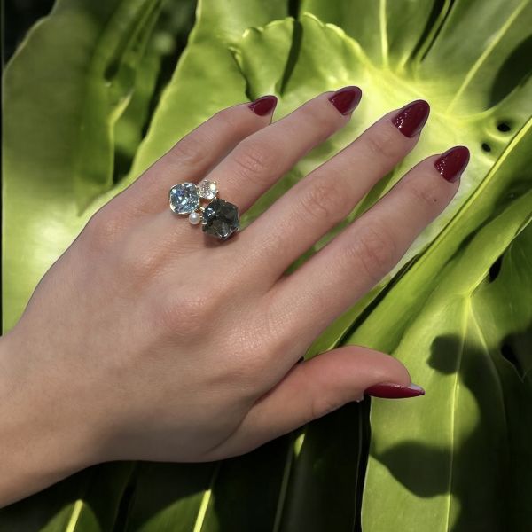 4lü Swarovski Yüzük