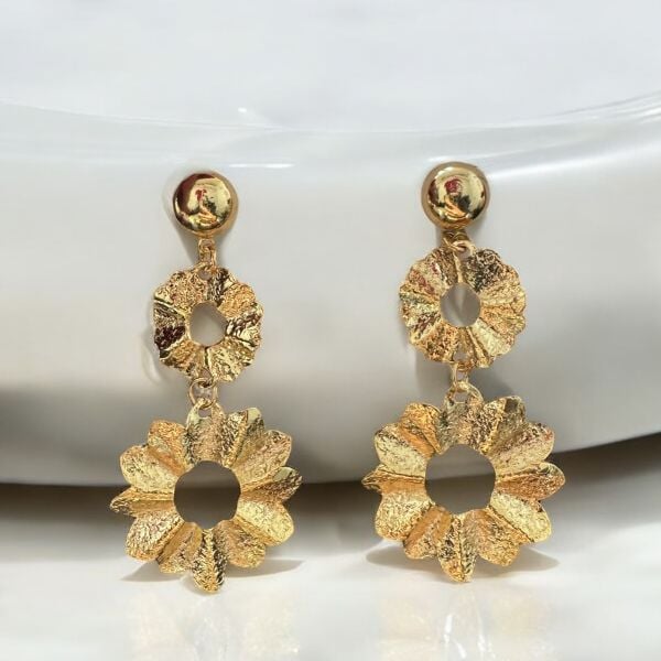 Gold Uzun Küpe
