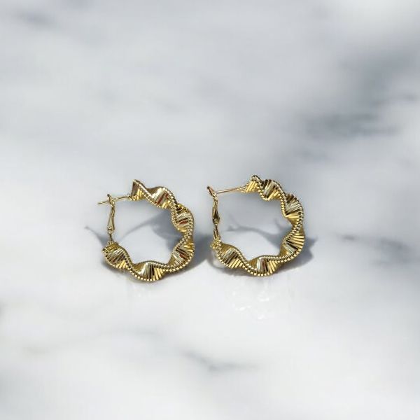 Gold Halka Küpe