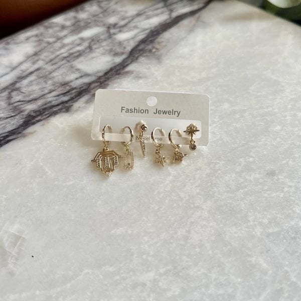 6’lı Minimal Küpe Seti