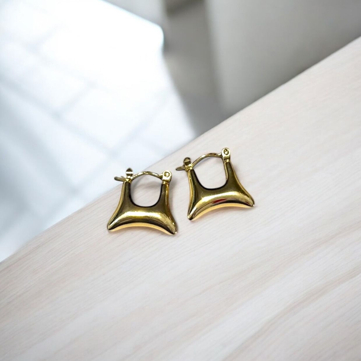 Çelik Gold Küpe