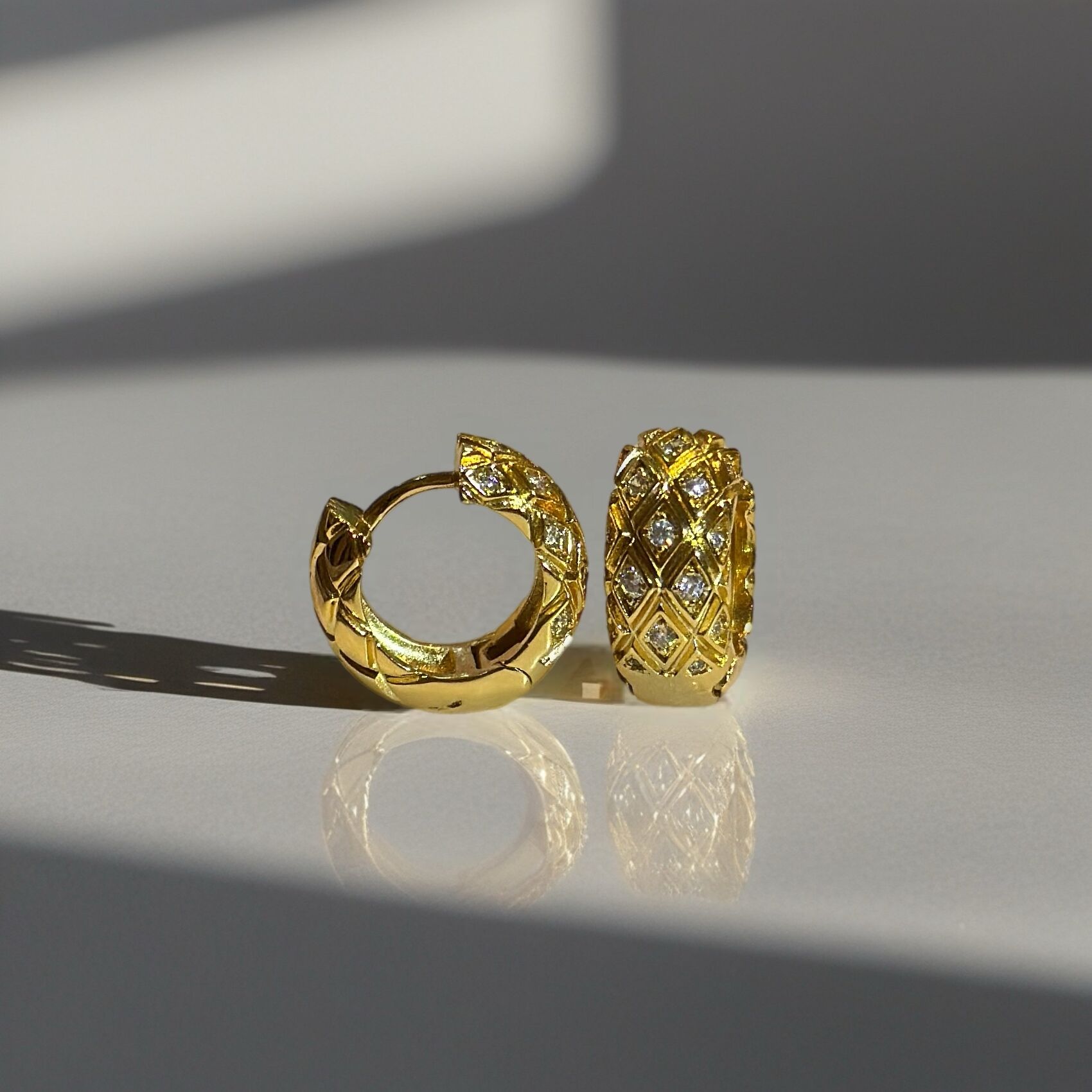 Kararmaz Hasır Desen Küpe