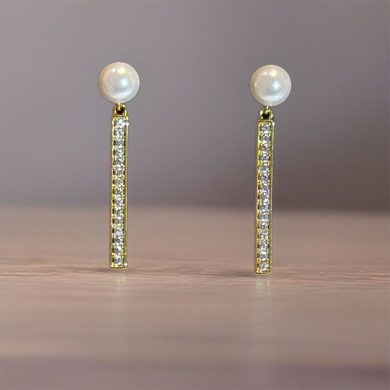 İnci Detaylı Uzun Küpe