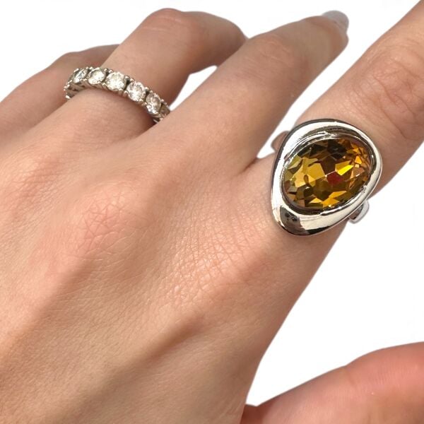 Swarovski Bal Rengi Yüzük