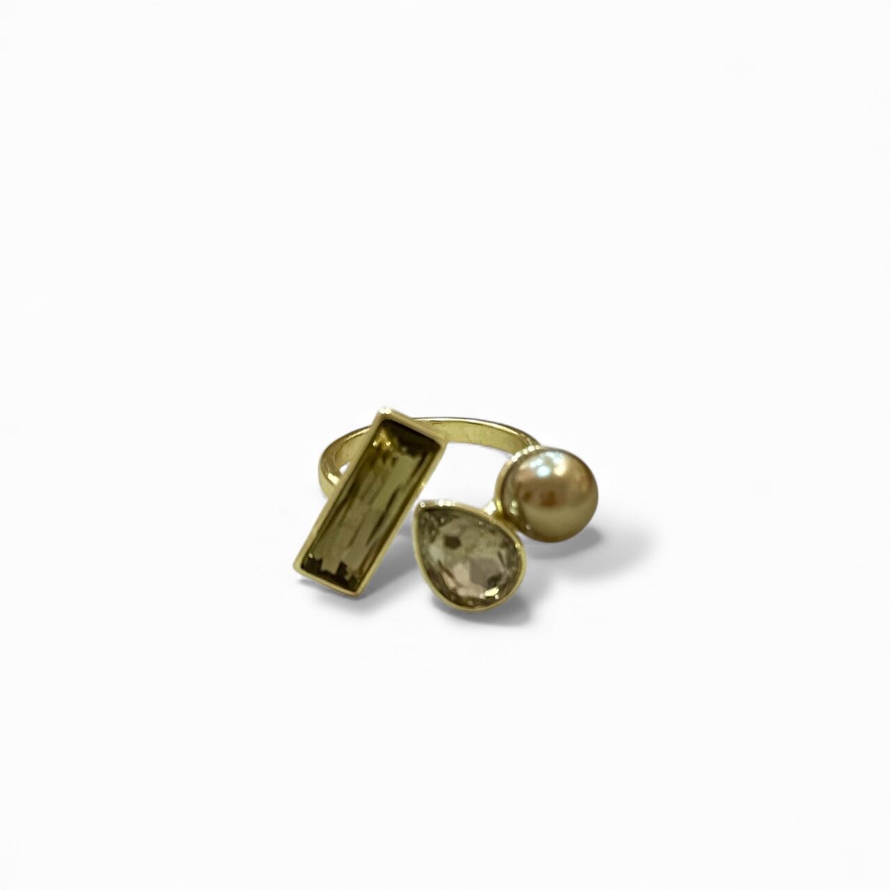 Swarovski Haki Yüzük