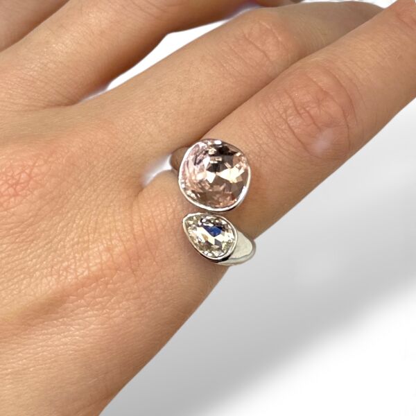 Swarovski Pembe Yüzük